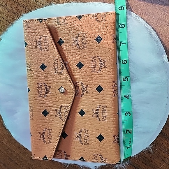 MCM Cognac Monogram Clutch - Picture 4 of 6